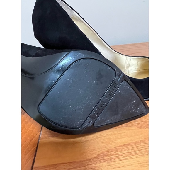 [Nine West] Black Suede Flax Pointy Toe Pumps - Picture 6 of 6